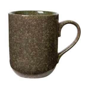 image shows Danica Heirloom Dapple 12oz Mug Cypress against a blank, white background cypress mug cypress