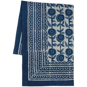 Danica Heirloom 60inches x 84inches Block Print Tablecloth Gilia