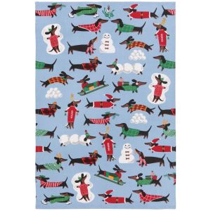 Danica Jubilee Printed Dishtowel Dashing Dachshunds