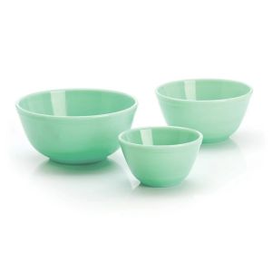 Mosser Glass 3-Piece Mixing Bowl Set (20oz, 40oz, 60oz) | Jade
