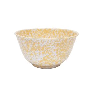 Crow Canyon 5 Qt Large Serving/Salad Bowl | Yellow Splatter 06192026