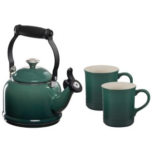 Le Creuset 1.25 Qt. Demi Kettle Tea Pot & Mugs Set Artichaut 08242026