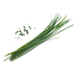 Chinese Chives on a white background