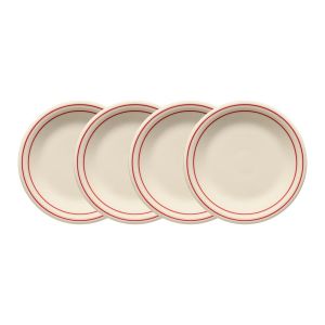 Fiesta® 7.25" Classic Rim Salad Plate (Americana Scarlet Band) 