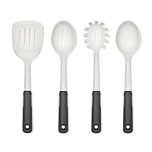  image shows OXO Good Grips 4-Piece Nylon Utensils Set | Oat against a blank, white background