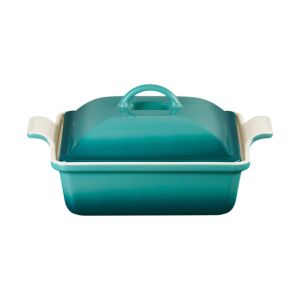 Le Creuset 2.5 Qt. Square Heritage Covered Casserole Blue Riviera 09222026