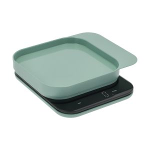image shows Rosti Kitchen Scale | Nordic Green against a blank, white background