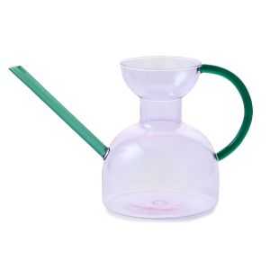  image shows Modern Sprout Glass Watering Can (32 fl.oz.) | Purple against a blank, white background