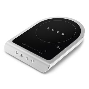 image shows SMEG Portable Induction Cooker| Matte White  against a blank, white background