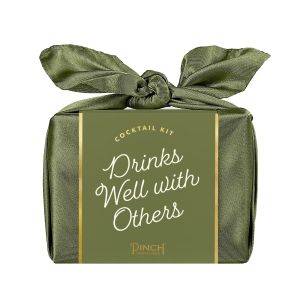  image shows Pinch Provisions Cocktail Kit | Olive Green against a blank, white background