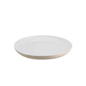 image shows Emile Henry Everyday 8" Salad/Dessert Plate | Sugar/Ivory against a blank, white background