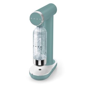 image shows SMEG Contemporary Sparkling Water Maker | Matte Jade  against a blank, white background