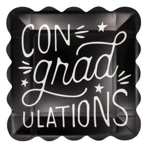 My Mind's Eye 8-Piece ConGRADulations Paper Plates