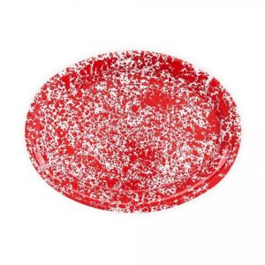 Crow Canyon 17.5" Oval Platter | Red