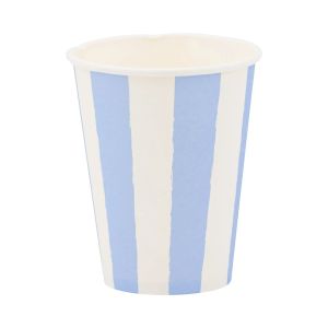  image shows My Mind's Eye 8-Piece 12oz Party Cups | Blue against a blank, white background