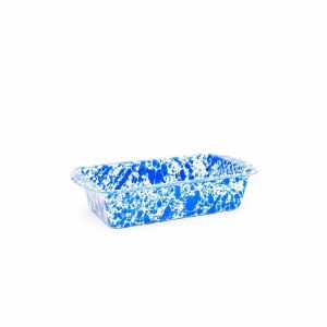 image shows Crow Canyon 1.5Qt. Loaf Pan | Blue against a blank, white background