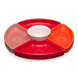 image shows Fiesta® 5-Piece 8.2" Entertaining Set | Sunset Horizon  against a blank, white background