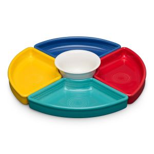 image shows Fiesta® 5-Piece 8.2" Entertaining Set | Vibrant  against a blank, white background