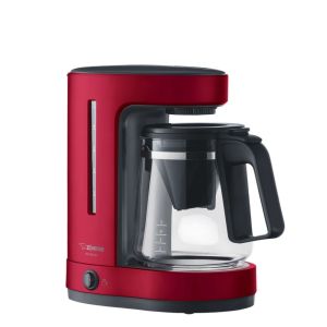 image shows Zojirushi ZUTTO Pour Over Coffee Maker | Red against a blank, white background