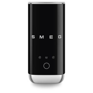image shows SMEG Mini Milk Frother | Black  against a blank, white background