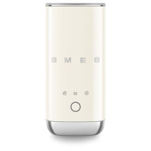 image shows SMEG Mini Milk Frother | Cream   against a blank, white background