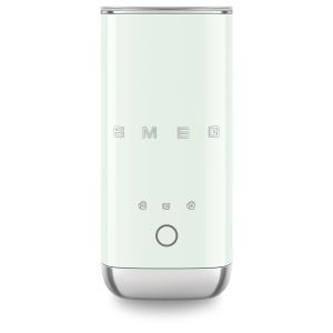 image shows SMEG Mini Milk Frother | Pastel Green  against a blank, white background