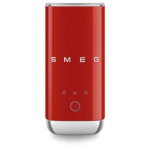 image shows SMEG Mini Milk Frother | Red  against a blank, white background