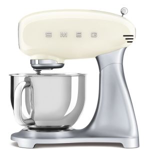  image shows SMEG Classico 5Qt. Stand Mixer | Cream against a blank, white background