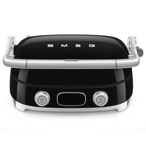 image shows  SMEG Multi-Use Grill | Black against a blank, white background