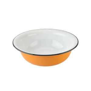 image shows STP Vintage Enamel 9.5Qt. Basin | Mustard  against a blank, white background
