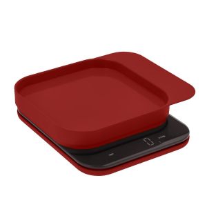 image shows Rosti Kitchen Scale | Red against a blank, white background