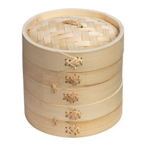 Joyce Chen 6" 2-Tier Bamboo Steamer Baskets