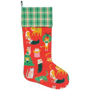 Danica Jubilee Reversible Christmas Stocking | Let It Meow