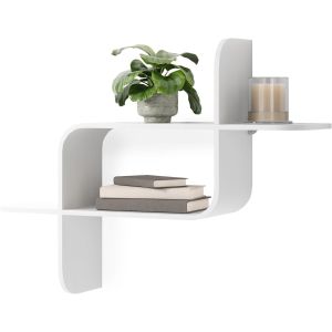 image shows Umbra Montage Wall Shelf | White against a blank, white background