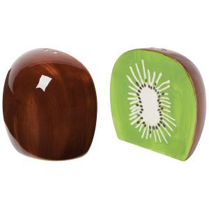 image shows Danica Jubilee Salt and Pepper Shaker (Set of 2) | Kiwi against a blank, white background  