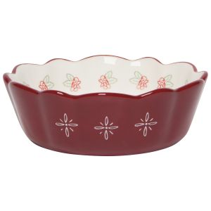 image shows Danica Heirloom Camellia 5.75" Medium Bowl  against a blank, white background  