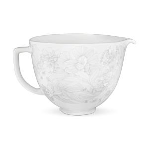 KitchenAid 5-Quart Patterned Ceramic Bowl for Tilt-Head Mixers | Whispering Floral