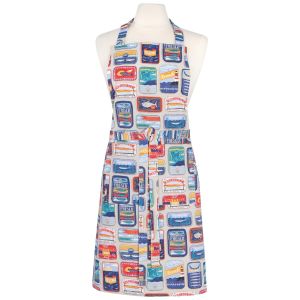image shows Now Designs by Danica Chef Apron | Del Mar against a blank, white background