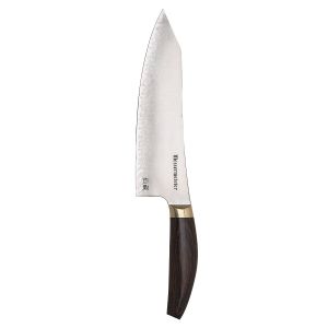 image shows Messermeister Kawashima 8" Utility Knife against a blank, white background