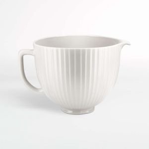 GVODE Ceramic Bowl for KitchenAid, Fit for Kitchenaid Mixer Bowl,  Replacement with Kitchenaid Bowl, 4.5-5Q with Kitchenaid Bowls for  Mixer-Classic