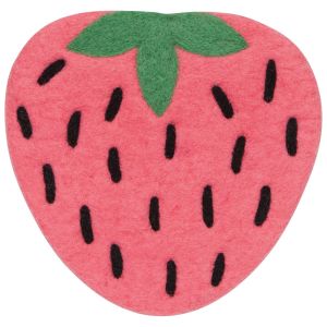 image showsDanica Jubilee Felted Wool Trivet | Berry Sweet against a blank, white background  