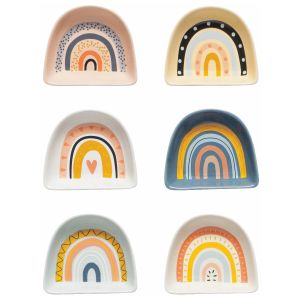 image shows Danica Jubilee Rainbow Pinch Bowl | Set of 6 against a blank, white background
