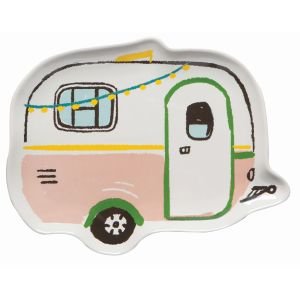 Now Designs 7.5" x 9" Shaped Dish | Happy Camper