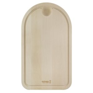 image shows Opinel Large Beech Wood Cutting Board against a blank, white background