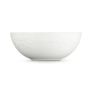 Le Creuset 4 Quart Multi Bowl Holly Collection | White