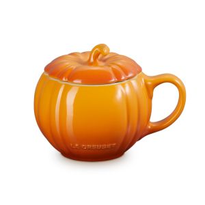 Le Creuset Pumpkin Mug with Lid (Persimmon)
