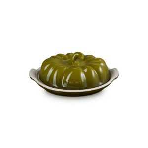 Le Creuset Pumpkin Covered Butter Dish - Olive