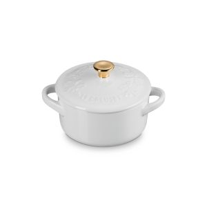 Le Creuset 8 oz Mini Cocotte Holly Collection 