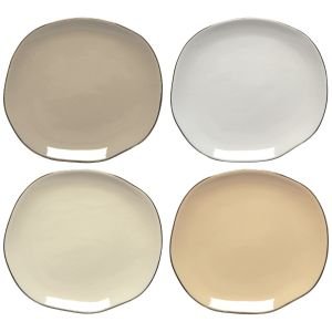 Danica Heirloom 6.5" Pebble Appetizer Plates (Set of 4)