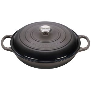 Le Creuset Braiser 3.5 Quart - Signature Series - Oyster Grey (LS2532-307FSS)